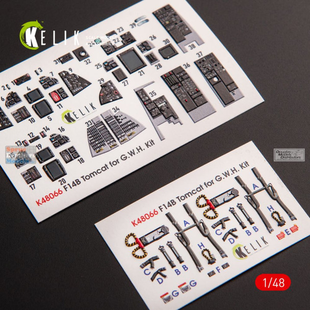 RESK48066K 1:48 ResKit/Kelik 3D Detail Set - F-14B Tomcat (GWH kit)