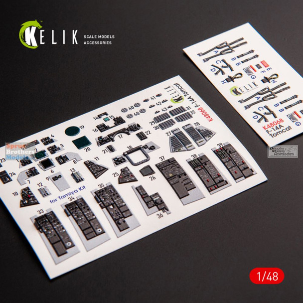 RESK48068K 1:48 ResKit/Kelik 3D Detail Set - F-14A Tomcat Late (TAM kit)