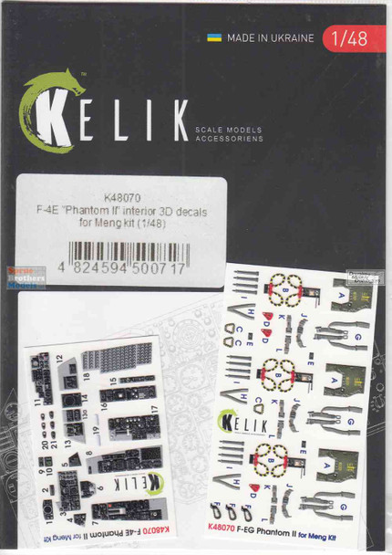 RESK48070K 1:48 ResKit/Kelik 3D Detail Set - F-4E Phantom II (MNG kit)