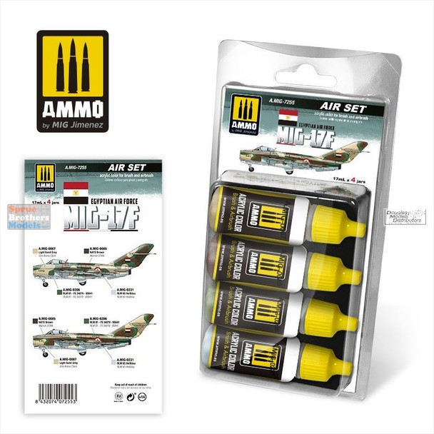 AMM7255 AMMO by Mig Paint Set - MiG-17F Fresco Egyptian Air Force