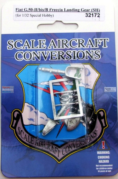 SAC32172 1:32 Scale Aircraft Conversions - Fiat G.50-II/bis/B Freccia Landing Gear (SPH kit)