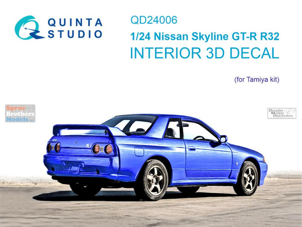 QTSQD24006 1:24 Quinta Studio Interior 3D Decal - Nissan Skyline GT-R R32 (TAM kit)