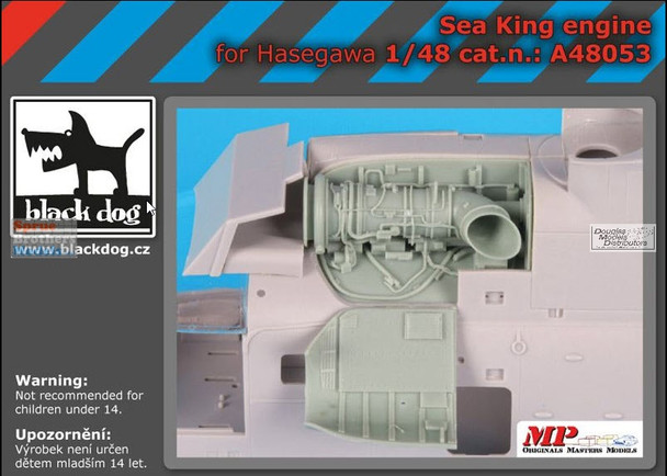 BLDA48053A 1:48 Black Dog SH-3 Sea King Engine (HAS kit)