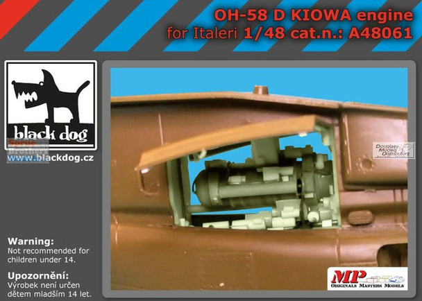 BLDA48061A 1:48 Black Dog OH-58D Kiowa Engine (ITA kit)