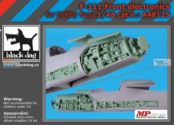 BLDA48125A 1:48 Black Dog F-111 Aardvark Front Electronics Bays (HBS kit)