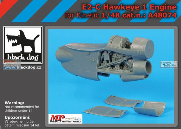 BLDA48074A 1:48 Black Dog E-2C Hawkeye Engine (KIN kit)
