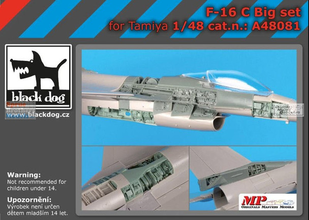 BLDA48081A 1:48 Black Dog F-16C Falcon Big Detail Set (TAM kit)