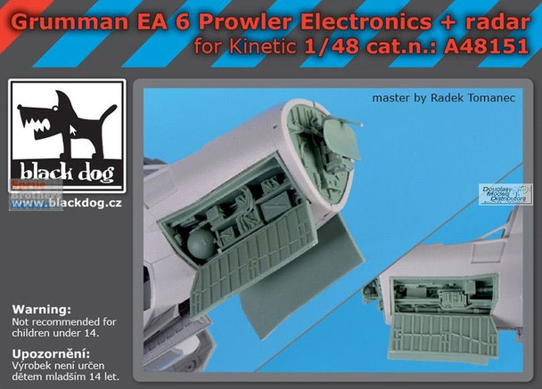 BLDA48151A 1:48 Black Dog EA-6B Prowler Electronics & Radar Bays (KIN kit)