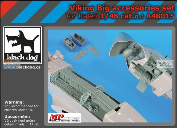 BLDA48015A 1:48 Black Dog S-3 Viking Big Accessories Set (ITA kit)