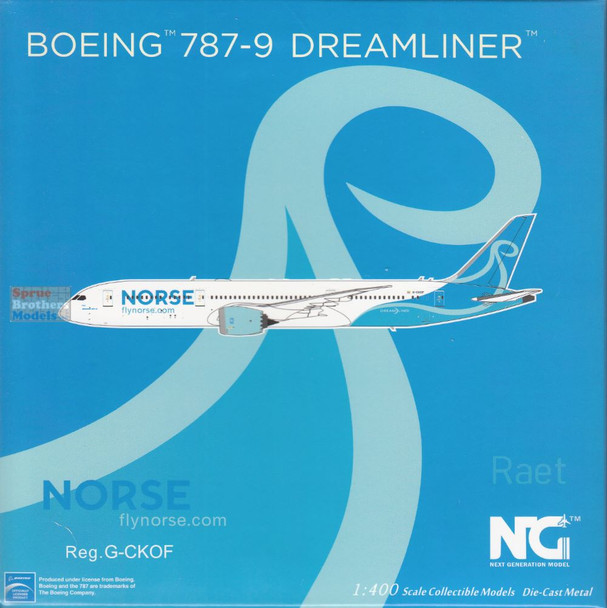 NGM55111 1:400 NG Model Norse Airways B787-9 Reg #G-CKOF (pre-painted/pre-built)