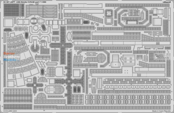 EDU53301 1:350 Eduard PE - USS Nimitz CVN-68 Detail Set Part 7 (TRP kit)