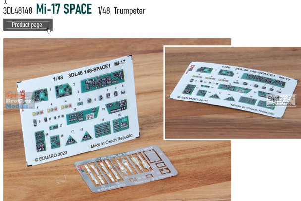 EDU3DL48148 1:48 Eduard SPACE - Mi-17 Hip (TRP kit)