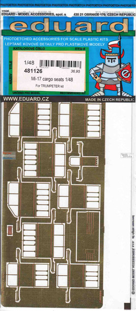 EDU481126 1:48 Eduard PE - Mi-17 Hip Cargo Seats (TRP kit)