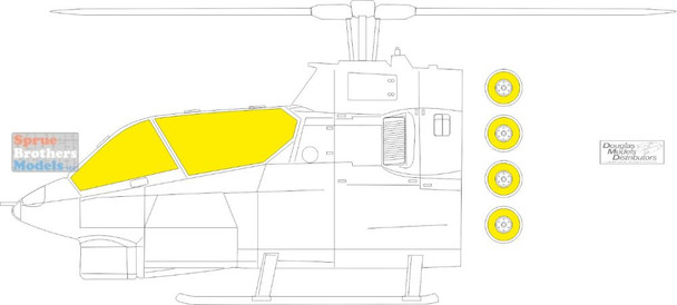 EDUJX320 1:35 Eduard Mask - AH-1G Cobra Early (ICM kit)