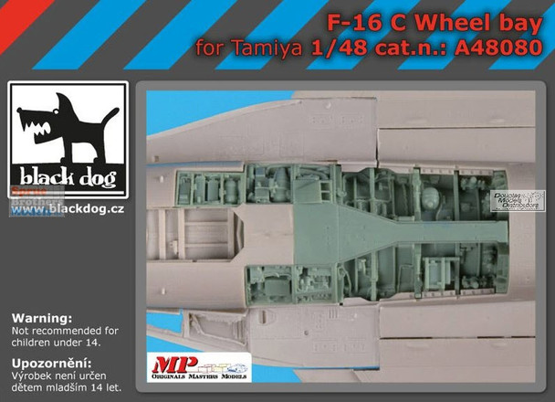 BLDA48080A 1:48 Black Dog F-16C Falcon Wheel Bay Set (TAM kit)