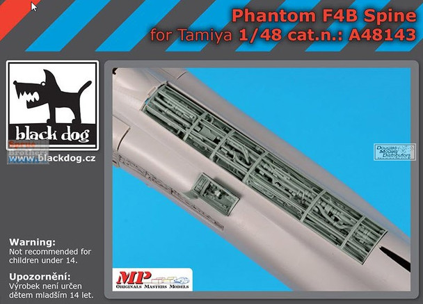 BLDA48143A 1:48 Black Dog F-4B Phantom II Spine (TAM kit)