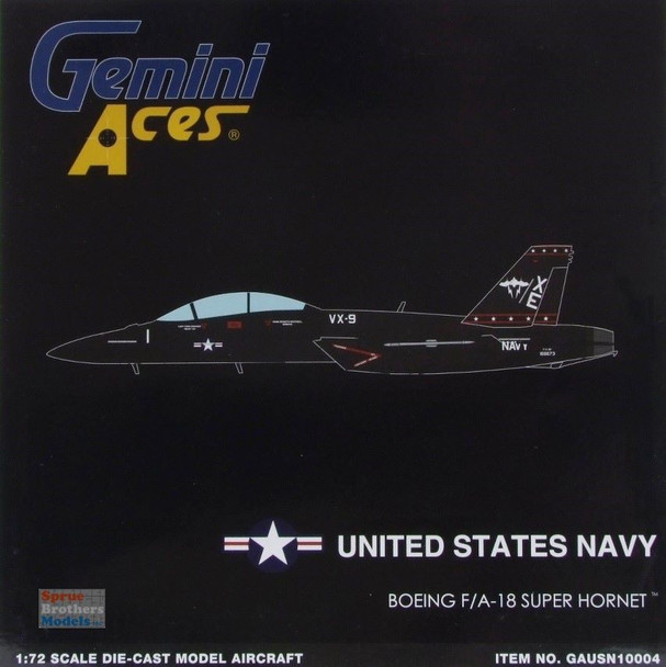 GEMGA10004 1:72 Gemini Aces US Navy F-18F Super Hornet #166673 Vandy 1 (pre-finished)