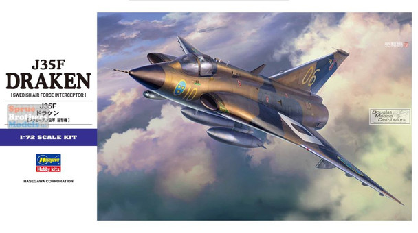 HAS01578 1:72 Hasegawa J35F Draken