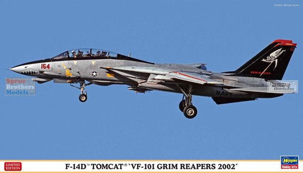 HAS02444 1:72 Hasegawa F-14D Tomcat 'VF-101 Grim Reapers 2002'