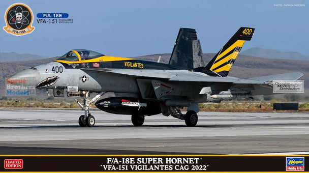 HAS02450 1:72 Hasegawa F-18E Super Hornet 'VFA-151 Vigilantes CAG 2022'