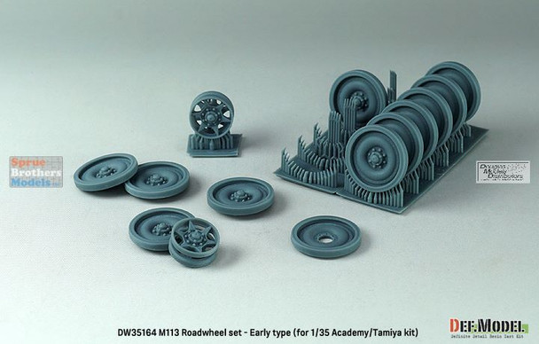 DEFDW35164 1:35 DEF Model US M113 APC Roadwheel Set Early Type (TAM/ACA kit)