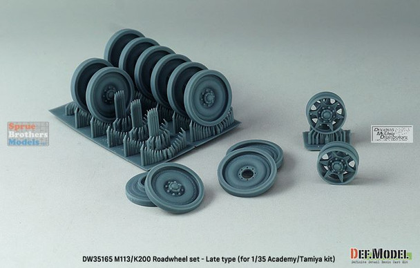 DEFDW35165 1:35 DEF Model US M113 / ROK K200 Roadwheel Set Late Type (TAM/ACA kit)