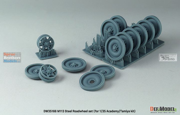 DEFDW35166 1:35 DEF Model US M113 APC Steel Roadwheel Set (TAM/ACA kit)