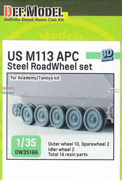 DEFDW35166 1:35 DEF Model US M113 APC Steel Roadwheel Set (TAM/ACA kit)