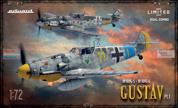 EDU02144 1:72 Eduard Bf109G-5 & Bf109G-6 'Gustav' Part 1 Limited Edition Dual Combo