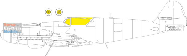 EDUEX1002 1:48 Eduard Mask - Bf109K-4 (EDU kit)