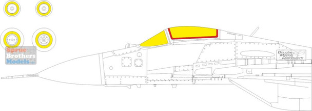EDUCX657 1:72 Eduard Mask - MiG-29 9-19 SMT Fulcrum (GWH kit)