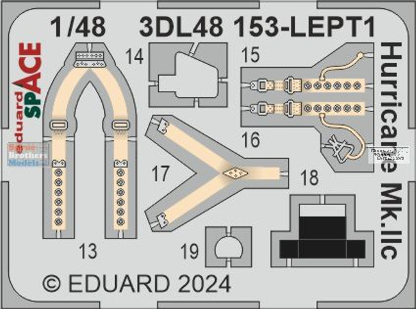 EDU3DL48153 1:48 Eduard SPACE - Hurricane Mk.IIc (HBS kit)