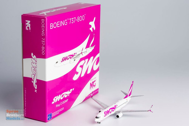 NGM58205 1:400 NG Model Swoop Airlines B737-800(S) Reg #C-GDMP #Hamilton (pre-painted/pre-built)