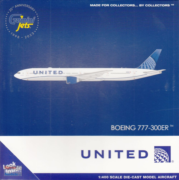 GEMGJ2214 1:400 Gemini Jets United Airlines B777-300ER Reg #N2352U (pre-painted/pre-built)