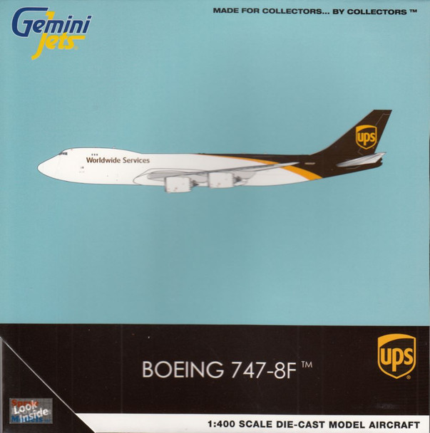 GEMGJ2192 1:400 Gemini Jets UPS 747-8F Reg #N609UP (pre-painted/pre-built)