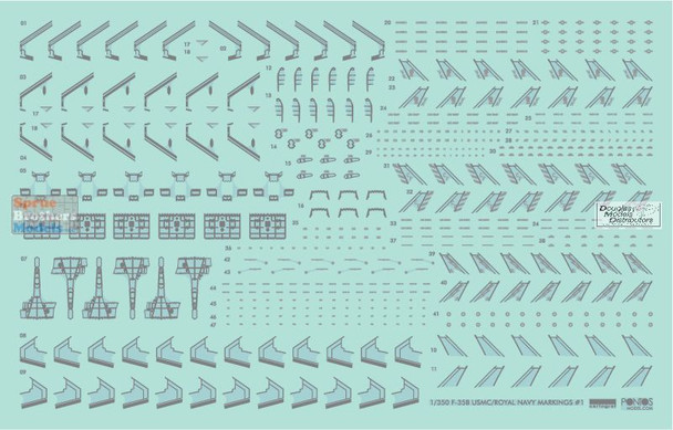 PON37001R1 1:350 Pontos Model Kit - USS Essex LHD-2 Kit + Detail Up Set
