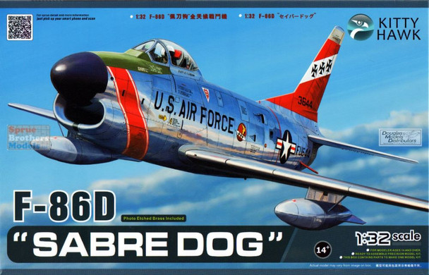 ZIMKH32007 1:32 Zimi Model Kitty Hawk F-86D Sabre Dog