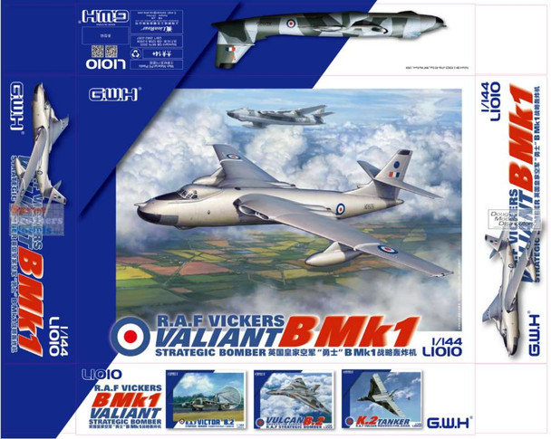 LNRL1010 1:144 Great Wall Hobby RAF Vickers Valiant B Mk.I Strategic Bomber