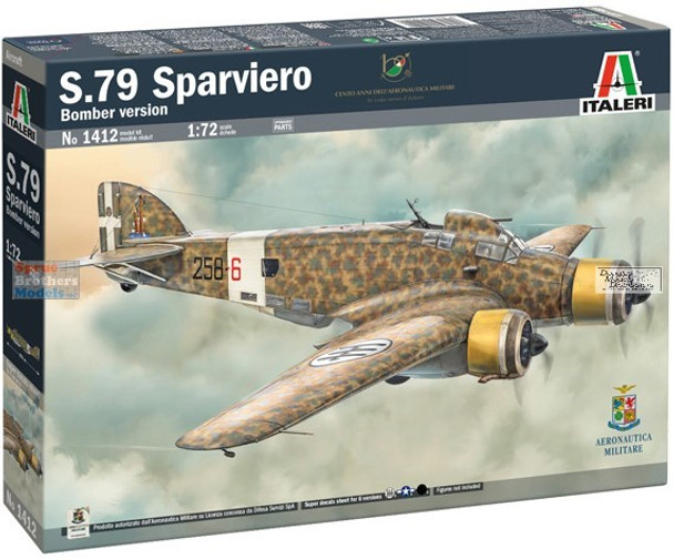 ITA1412 1:72 Italeri S.79 Sparviero Bomber Version