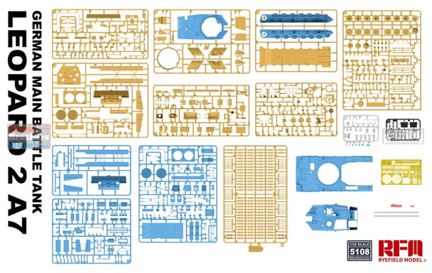 RFMRM5108 1:35 Rye Field Model Leopard 2A7 with Workable Tracks