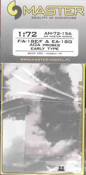 MASAM72156 1:72 Master Model F-18E F-18F Super Hornet EA-18G Growler AOA Probes Early Type