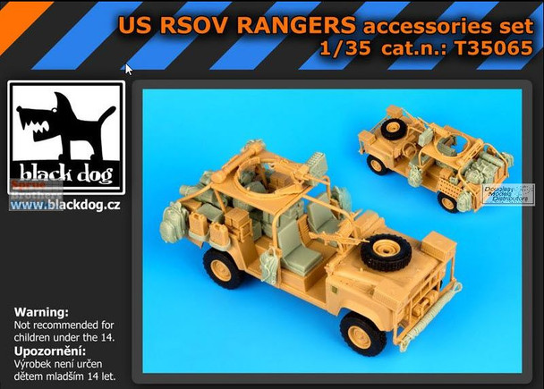 BLDT35065T 1:35 Black Dog US RSOV Rangers Accessories Set