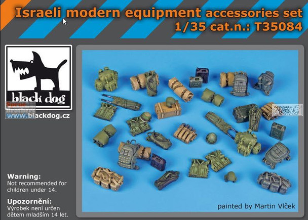 BLDT35084T 1:35 Black Dog Israeli Modern Equipment Accessories Set