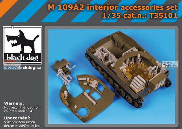 BLDT35101T 1:35 Black Dog M109A2 Interior Set (AFV kit)