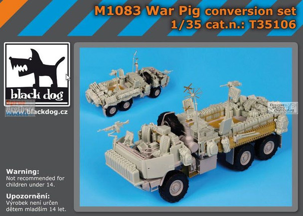 BLDT35106T 1:35 Black Dog M1083 War Pig Conversion Set (TRP kit)