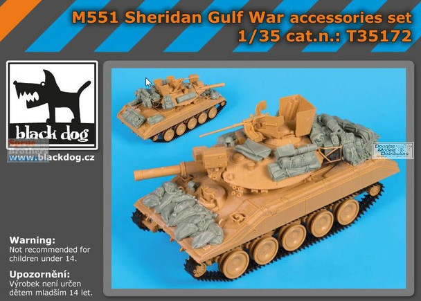 BLDT35172T 1:35 Black Dog M551 Sheridan Gulf War Accessories Set (ACA kit)