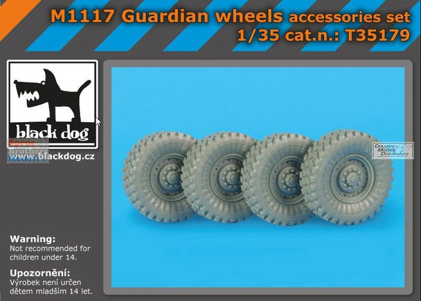 BLDT35179T 1:35 Black Dog M1117 Guardian Wheels Set