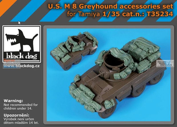 BLDT35234T 1:35 Black Dog US M8 Greyhound Accessories Set (TAM kit)