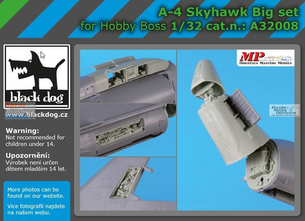 BLDA32008A 1:32 Black Dog A-4 Skyhawk Big Set (TRP kit)