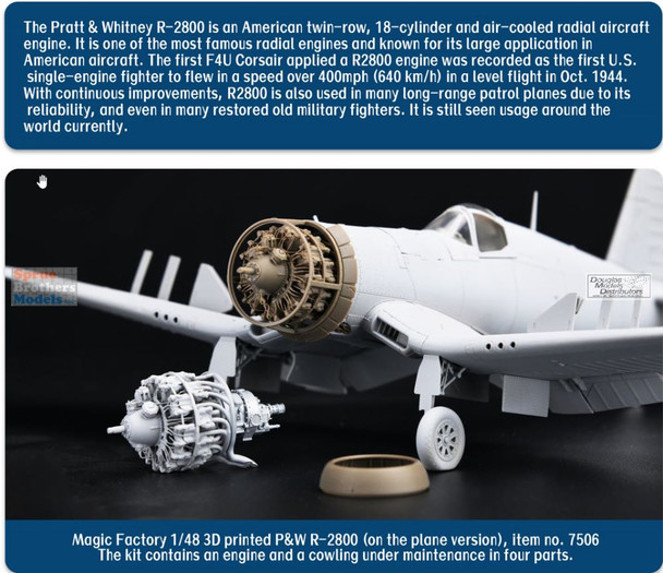 MGF7506 1:48 Magic Factory P&W R2800 Engine for F4U Corsair (MGF kit)